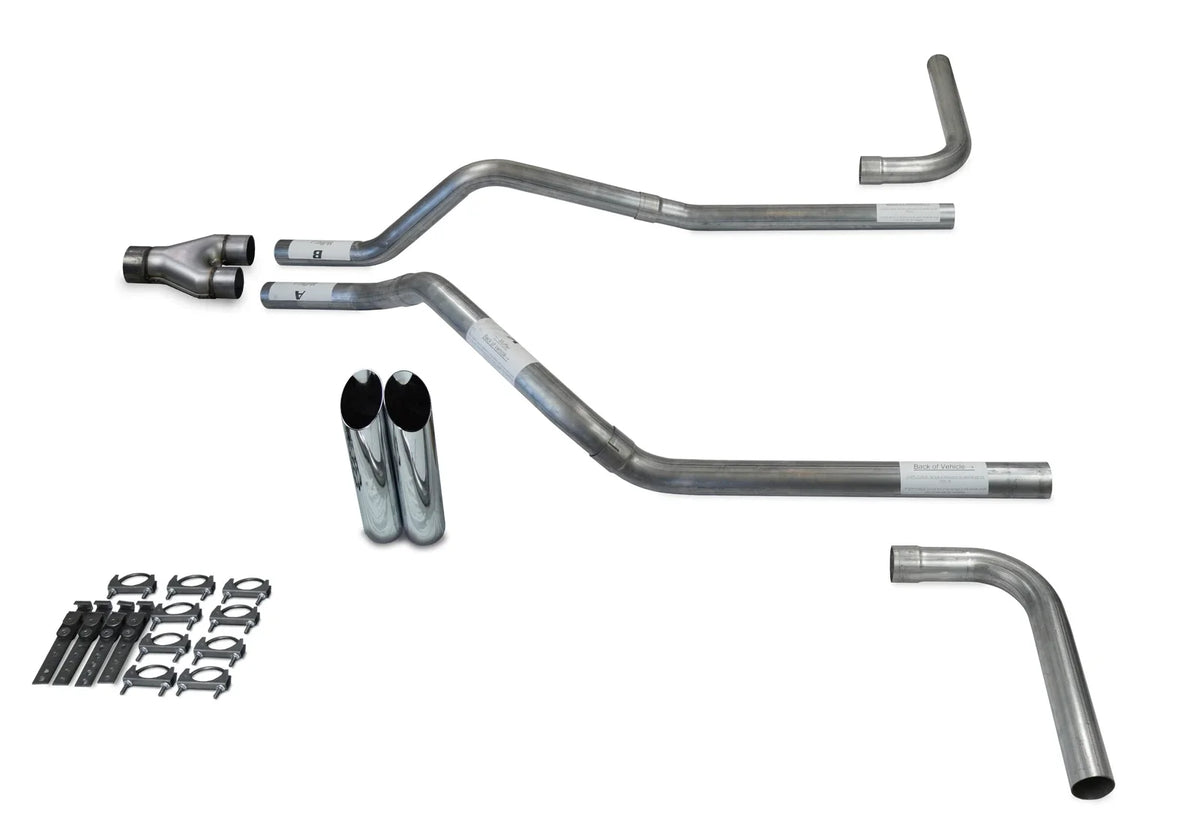 Exhaust Kit for GMC Jimmy 1995-1999 - 2.5" Y Pipe & Slash Tips