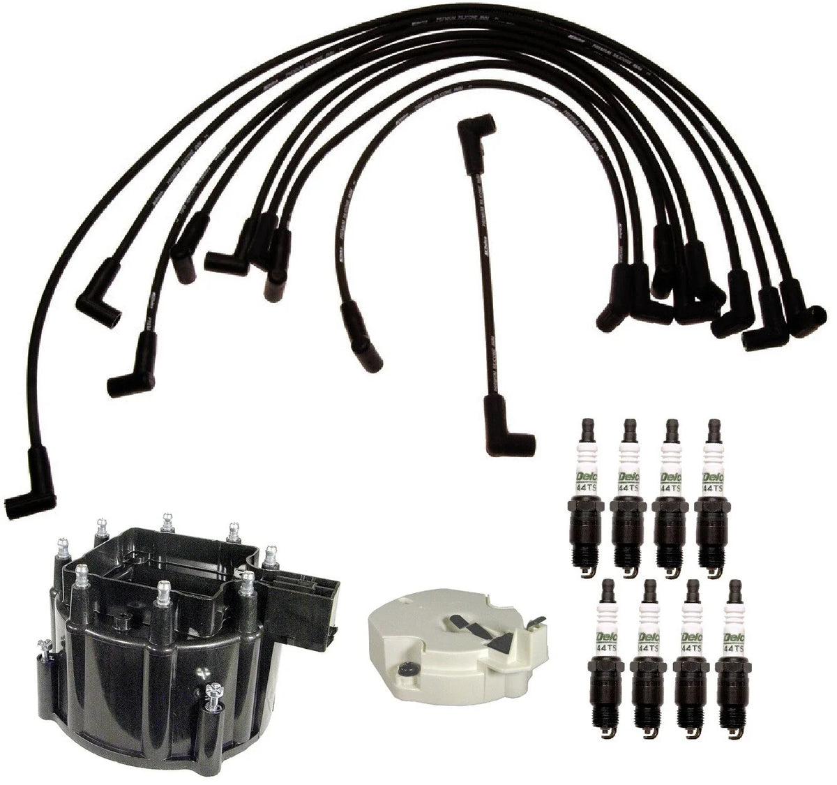 ACDelco Ignition Kit for Chevrolet GMC V8 (1996–2002) - Rotor, Cap, Wires, Plugs