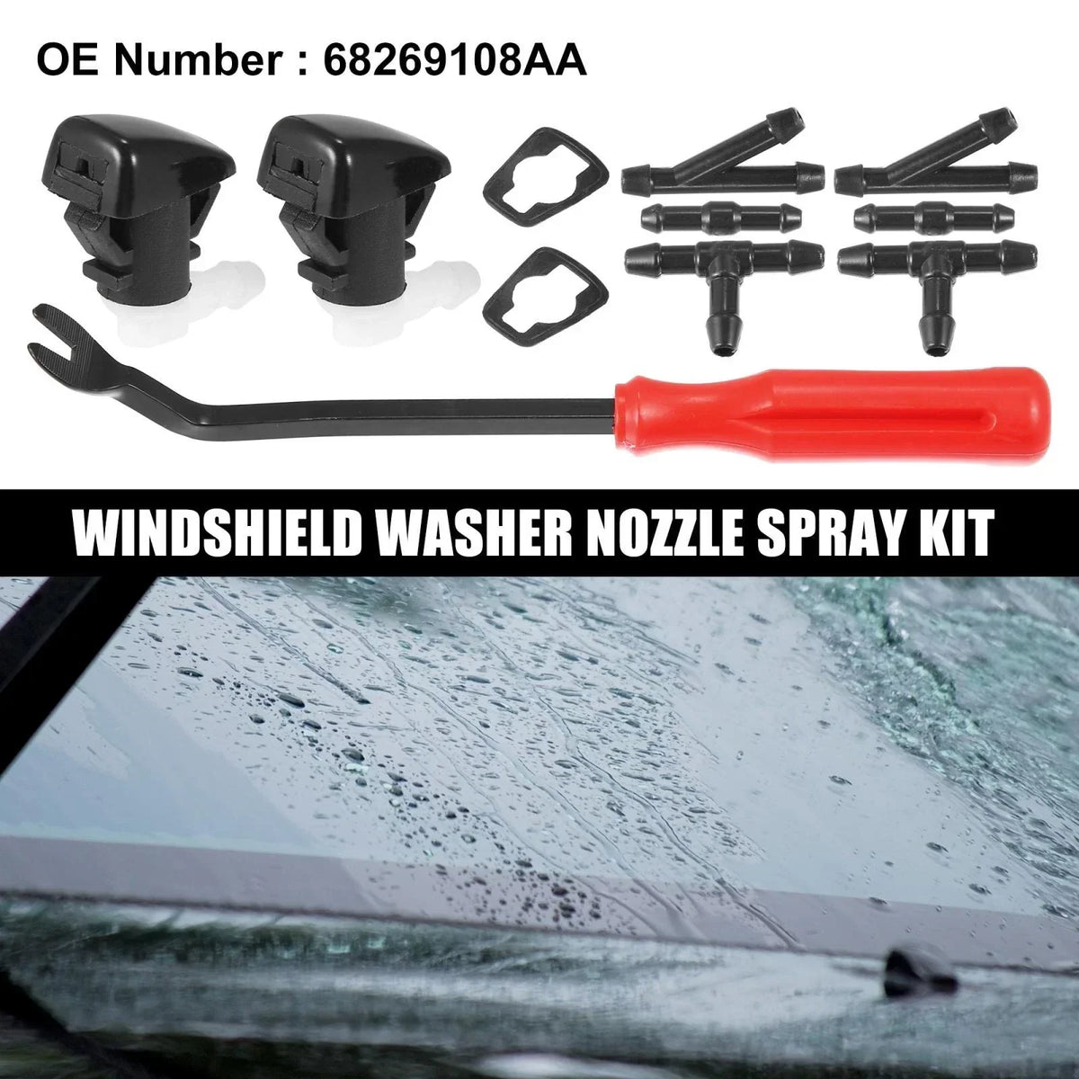 Windshield Washer Nozzle Set 11pcs for 2011-2019 Dodge Durango