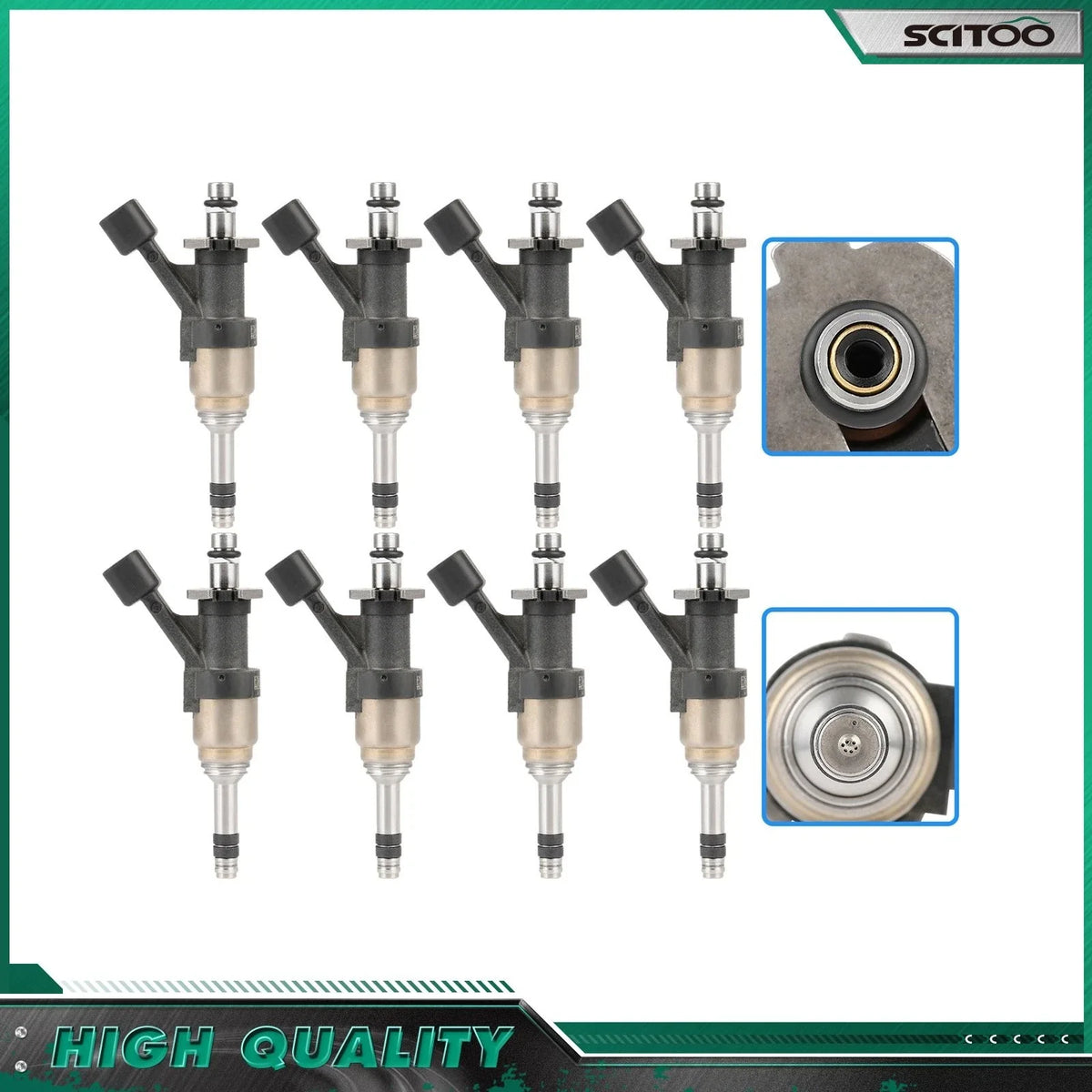 Set of 8 Fuel Injectors for Chevrolet Silverado 1500 6.2L (2014-2018)