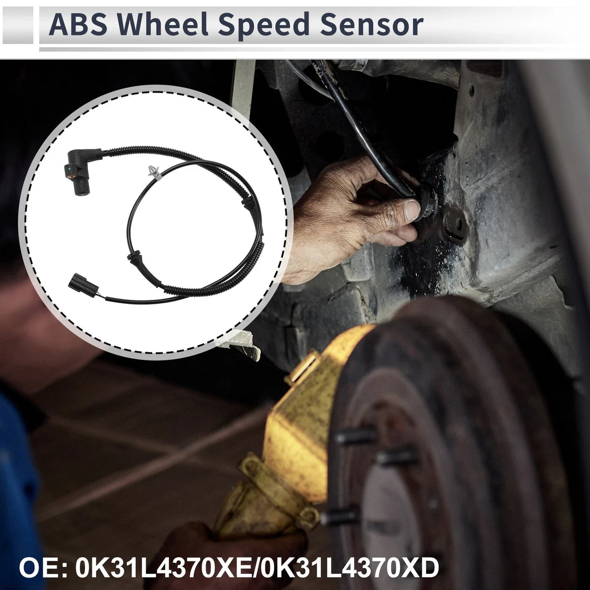 ABS Wheel Speed Sensor for KIA RIO (2001–2002) No. 0K31L4370XE/0K31L4370XD