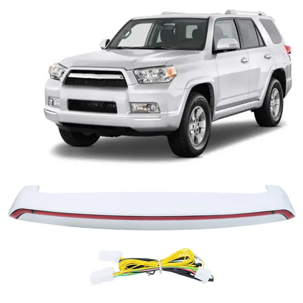 LED Moveable Light Rear Spoiler in White for 4Runner 2010–2024