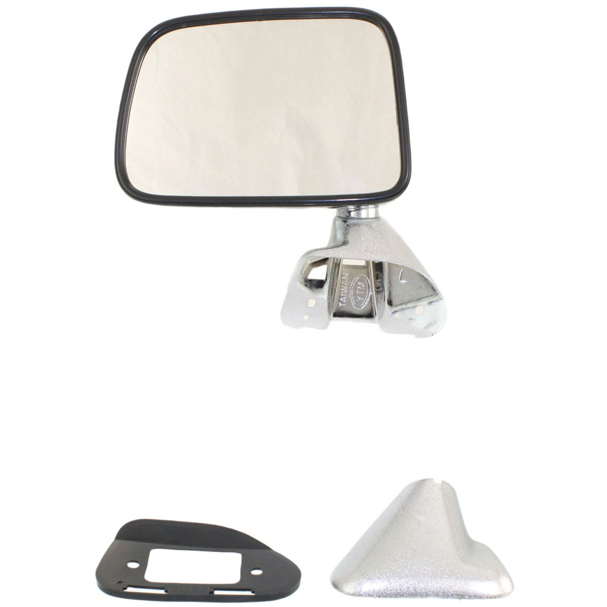 Chrome Manual Mirror for Driver Side of Toyota Pickup (1987-1988)