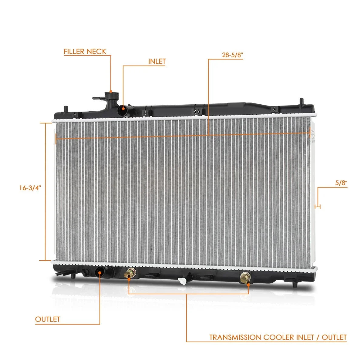 Full Aluminum Core Radiator for Honda CR-V (2010–2011) DPI-13161