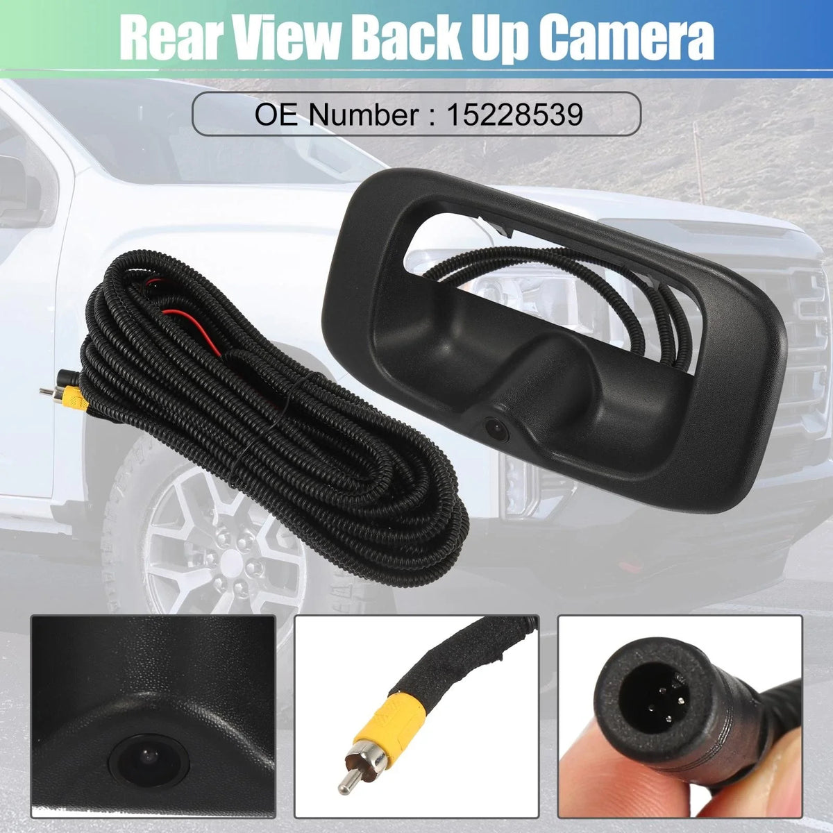 Tailgate Backup Camera Handle Set for Buick GM Chevy (15228539, 782685571968)