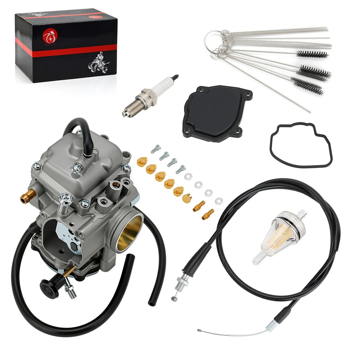 Carburetor Assembly with Throttle Cable for 1999 Yamaha Big Bear 350 4x4