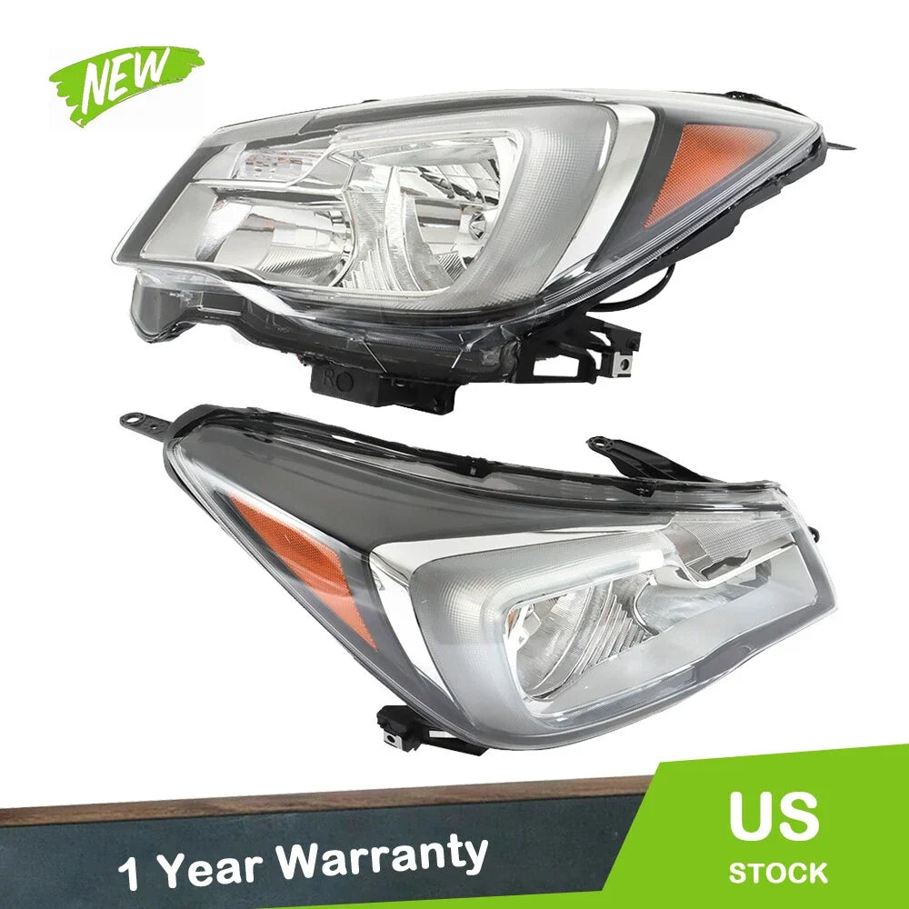 Headlights Pair for Subaru Forester (2017–2018) Halogen Clear
