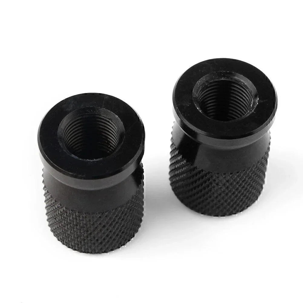 Air Valve Caps - Black Tyre Caps for Cars, Trucks, Bikes, Motorcycles