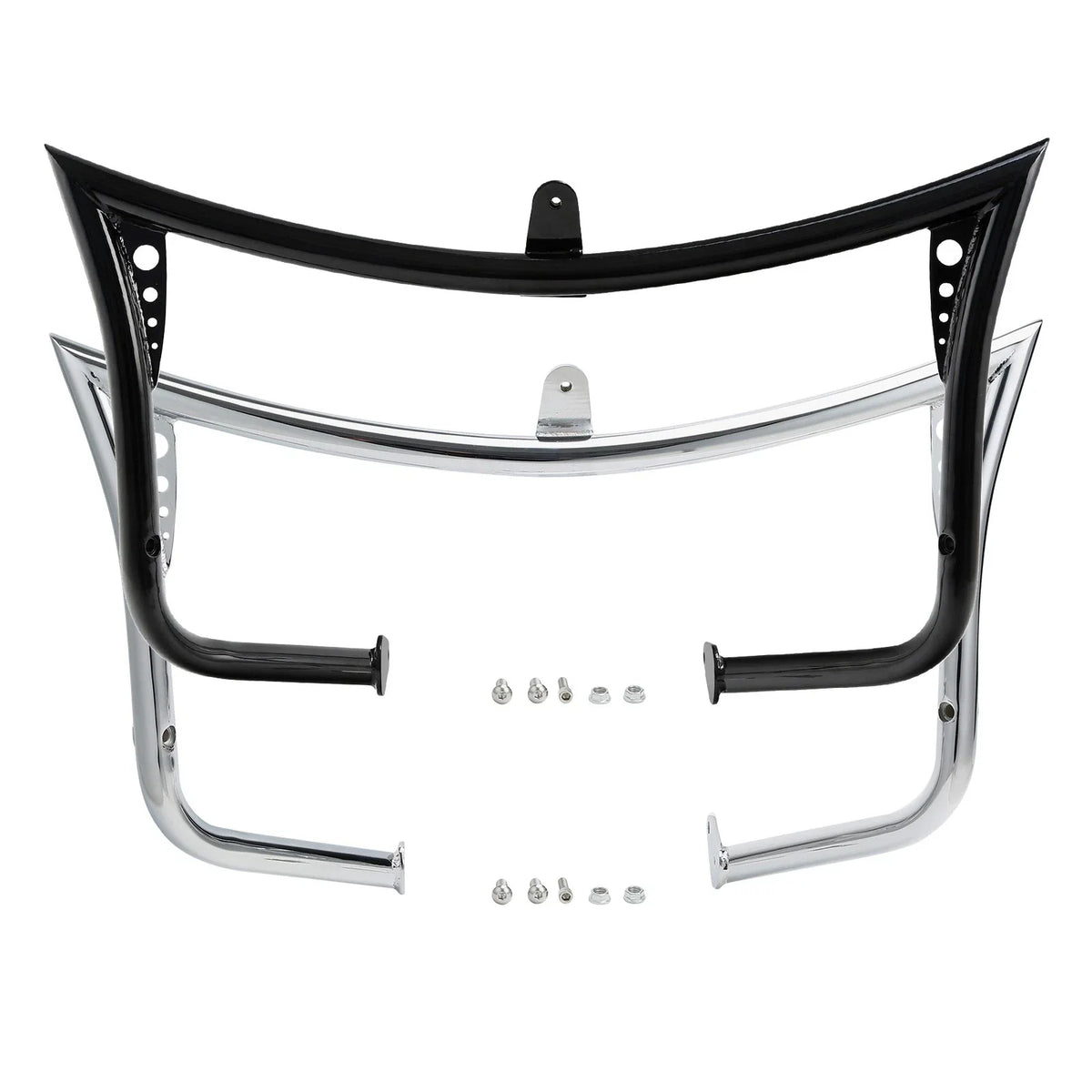 Black/Chrome Engine Guard for Harley Road Glide 1997-2008