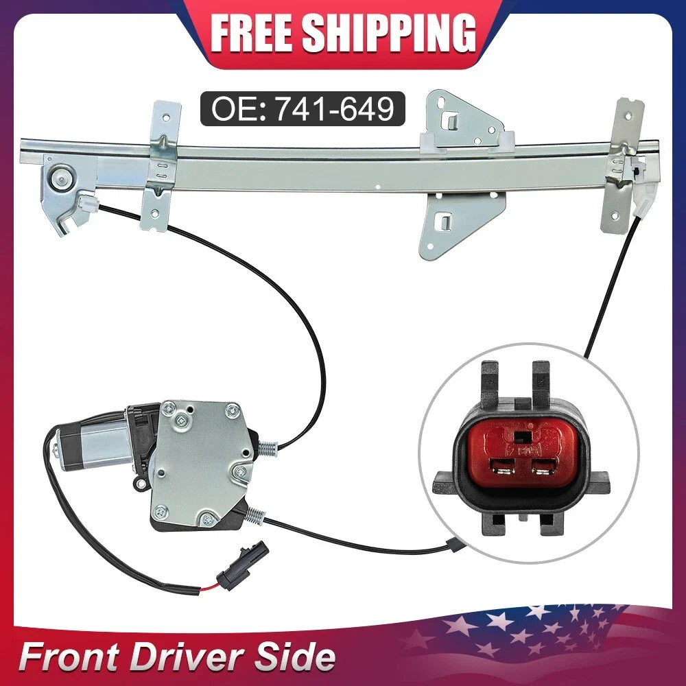 Front Left Window Regulator and Motor for Dodge Dakota 2000-2004