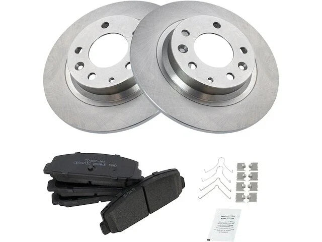 Rear Brake Pad and Rotor Kit for Mazda Protege Mazdaspeed (2003) JZ967BR