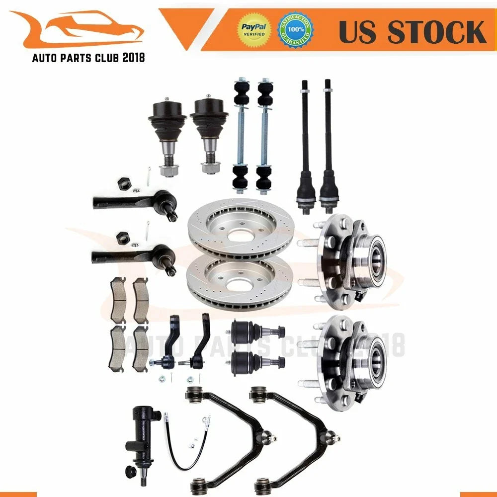 Front Control Arm Kit & Brake Rotor Pad for Chevrolet Silverado 1500 (1999–2006)