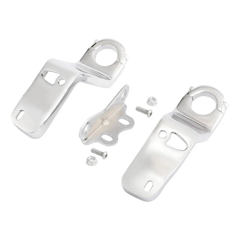 Chrome Mount Bracket for Headlight Fairing on Harley Low Rider ST (2022-2025)