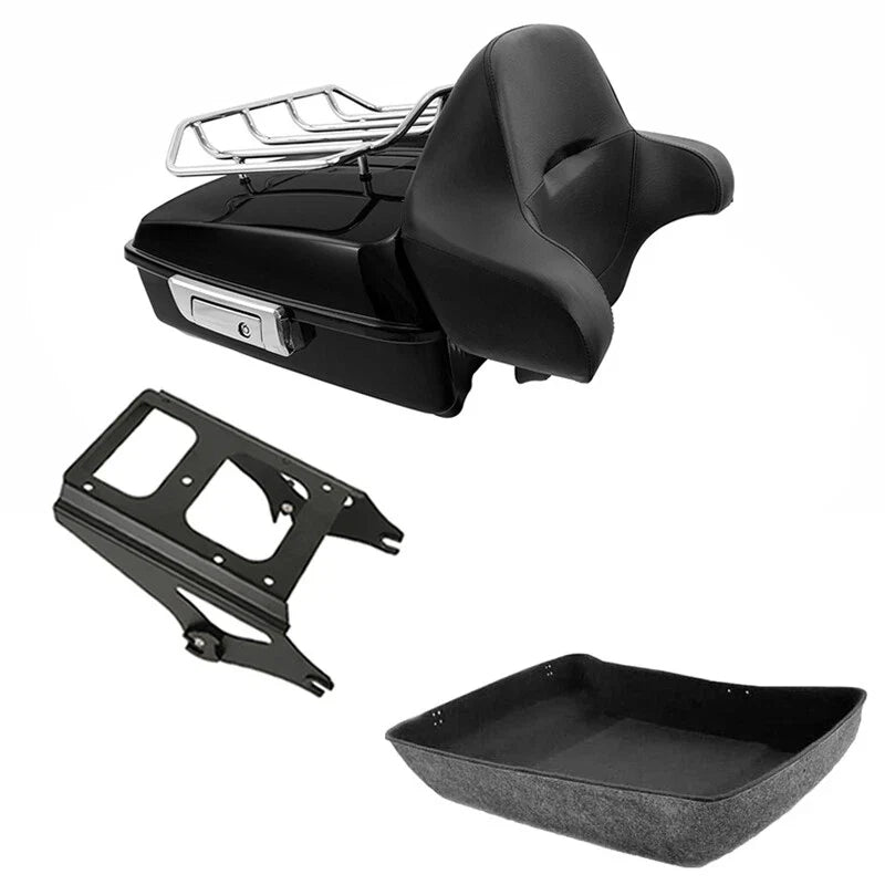 Chopped Trunk Rack Backrest for Harley Touring 2009-2013