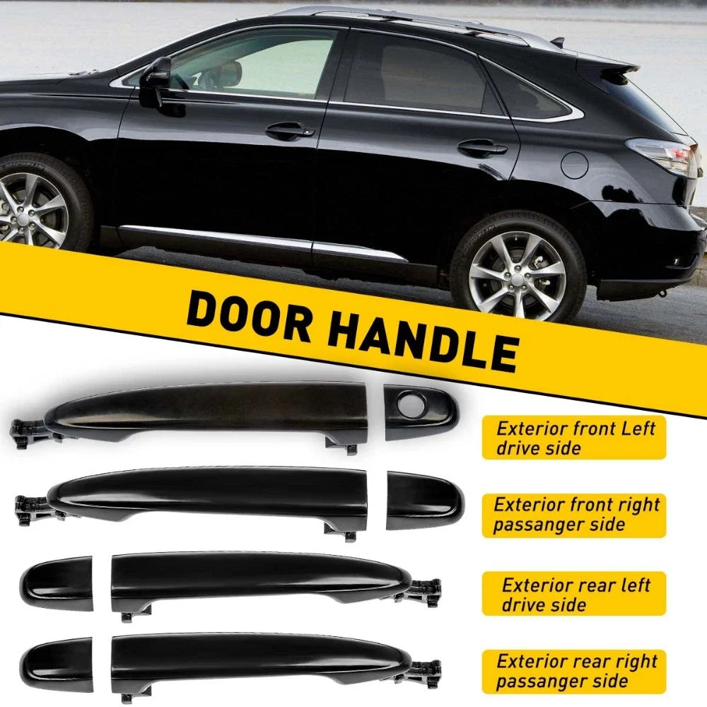 Exterior Door Handle Set of 4 for 2007-2011 Toyota Camry