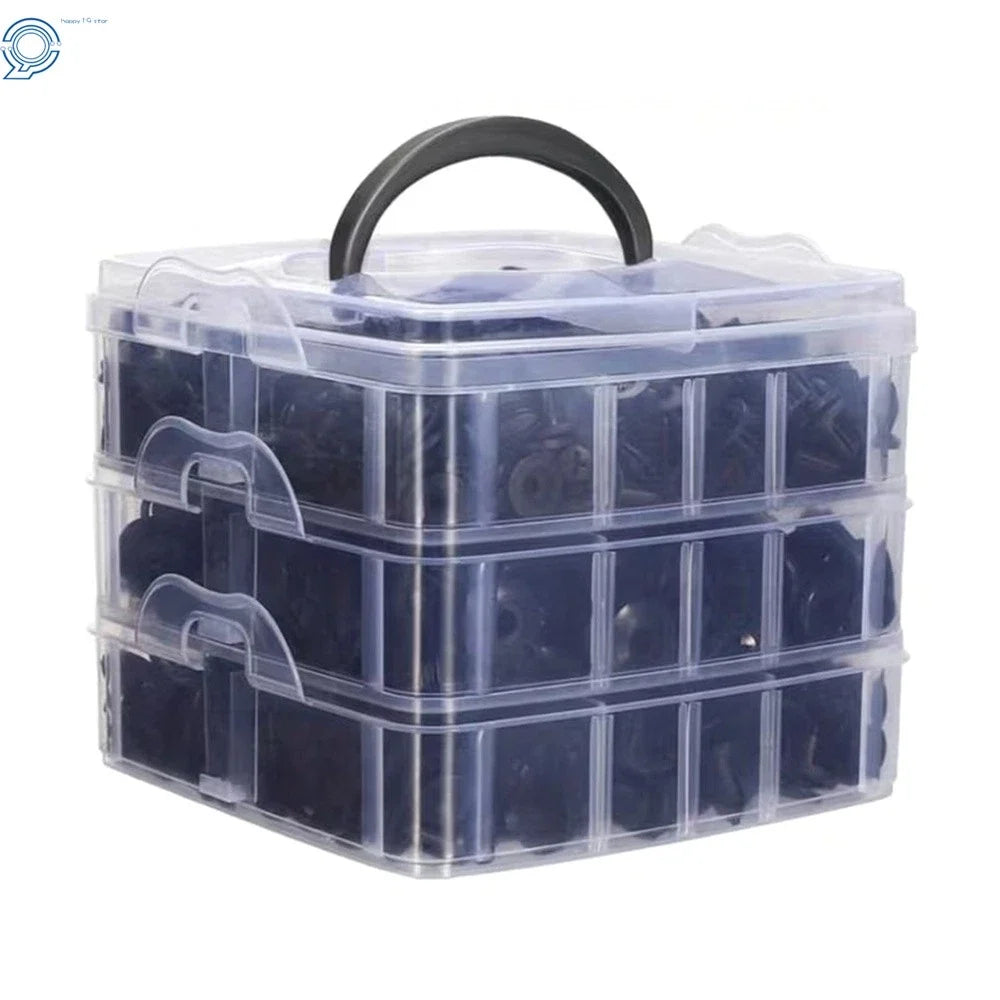 680 Pcs Car Push Retainer Clips for Universal Fit (6-10mm Holes)
