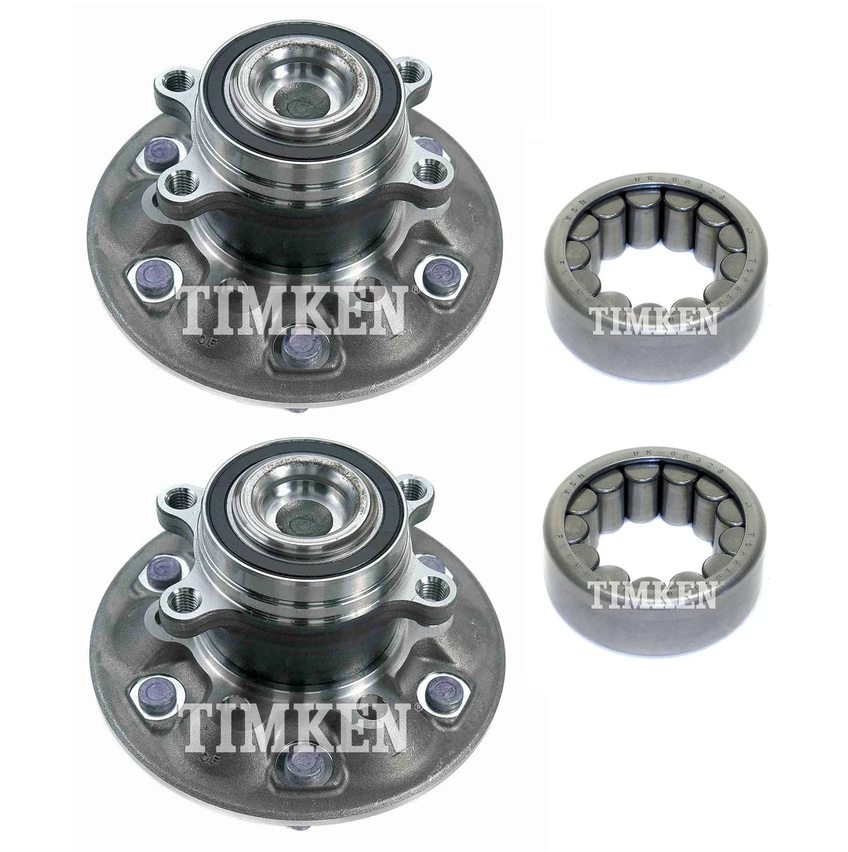 Front & Rear Wheel Bearings & Hubs Kit for Colorado Canyon (2004–2005)