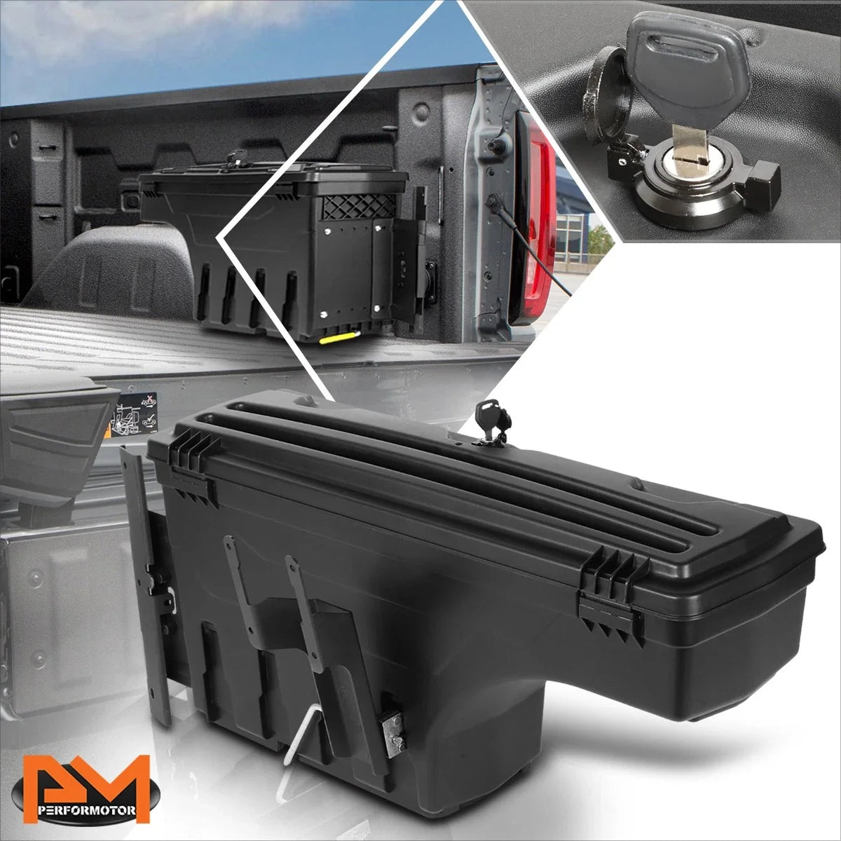 Truck Bed Right Side Wheel Box w/Lock & Key for F250 F350 Superduty 2017-2020