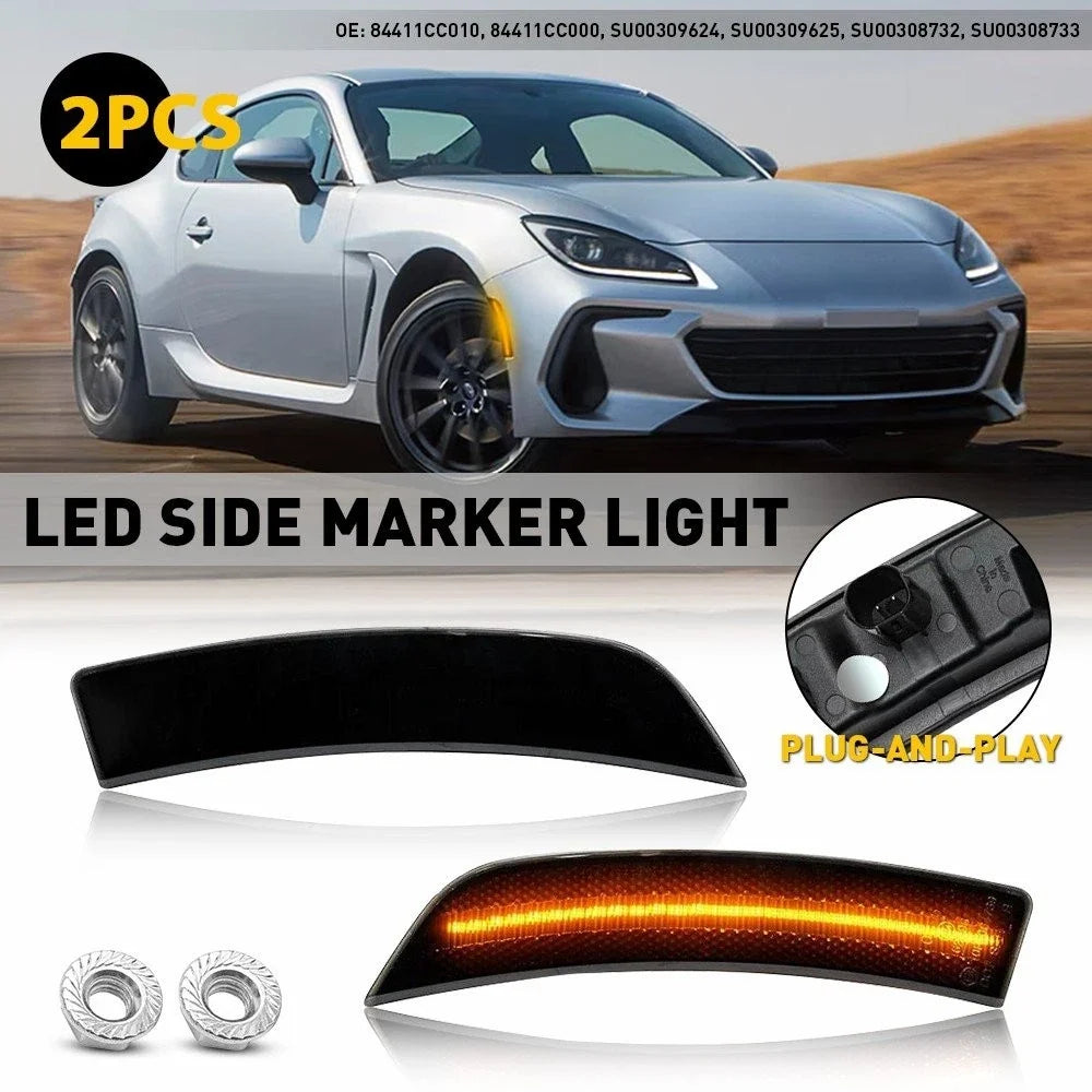 LED Strip Front Side Marker Lights for Toyota GR86 (2022-2024) Subaru BRZ
