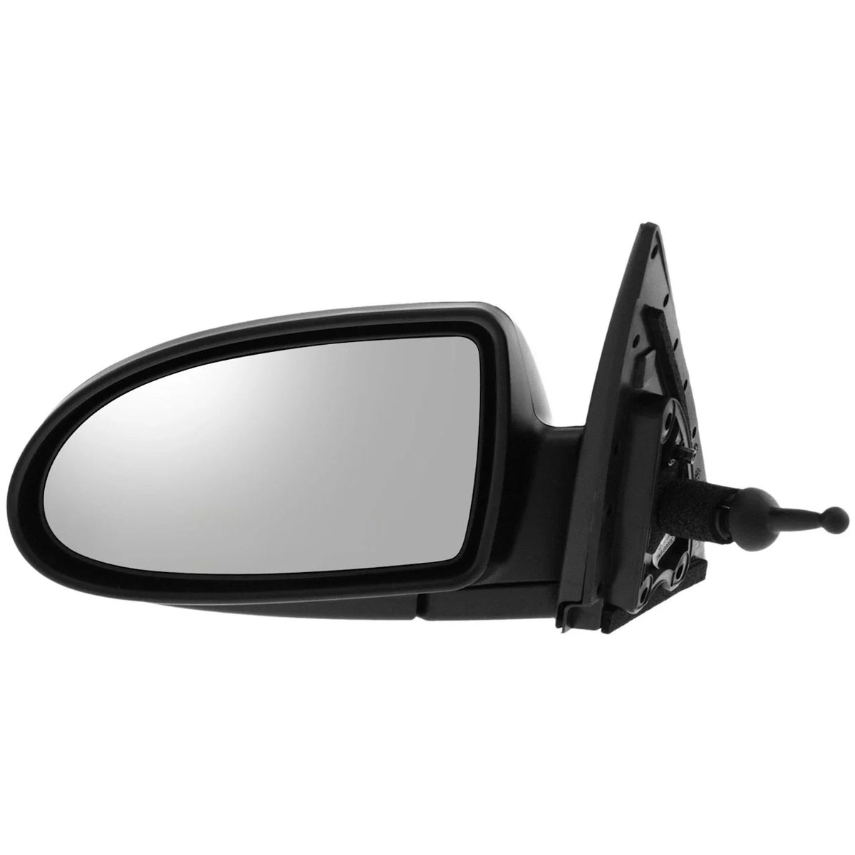 Set of 2 Textured Black Side Mirrors for 2007 Hyundai Accent