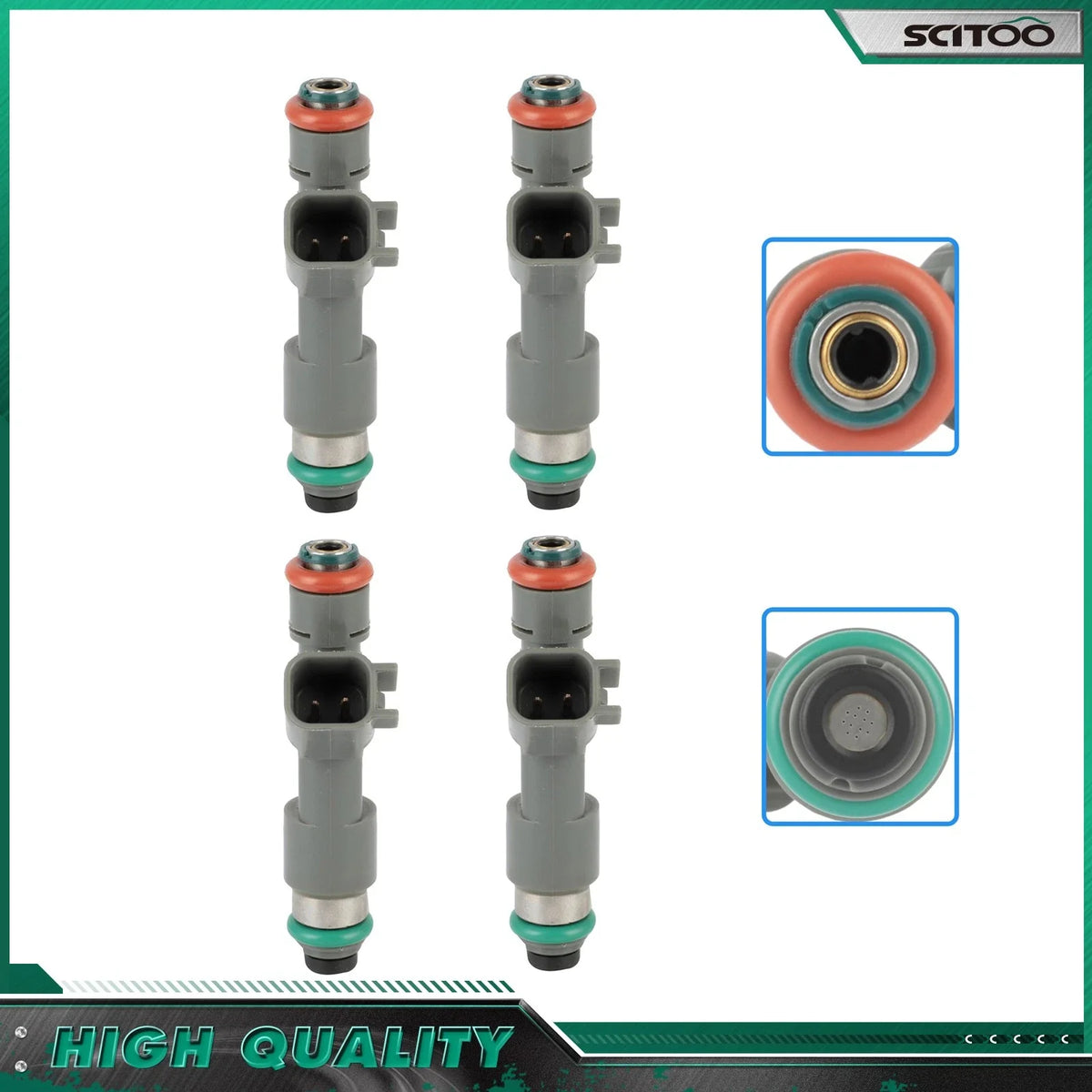 Fuel Injectors 4-Pack for Chevrolet Malibu, HHR, Pontiac G6 2.4L