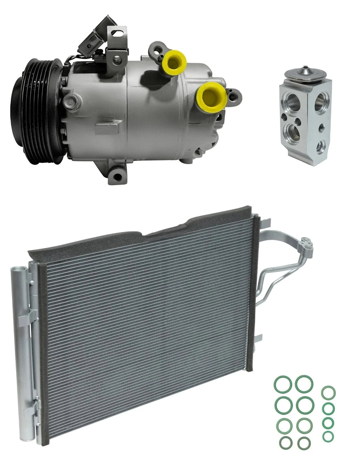 AC Compressor Kit with Condenser for Kia Forte5 2.0L (2015–2015)