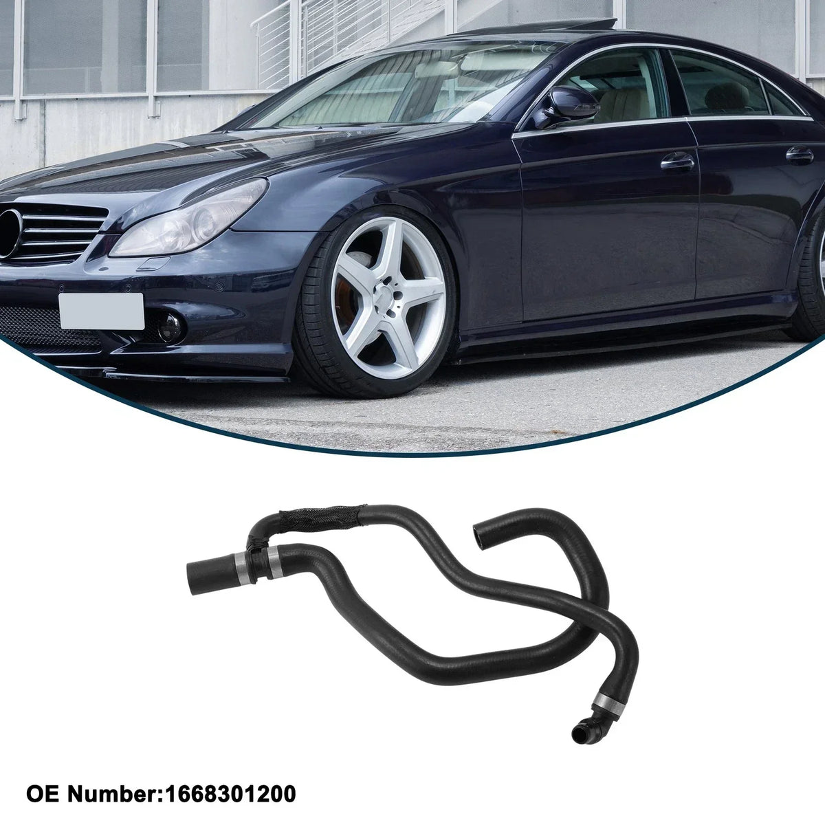 Rubber Radiator Hose for Mercedes-Benz GL-CLASS 2012-2019