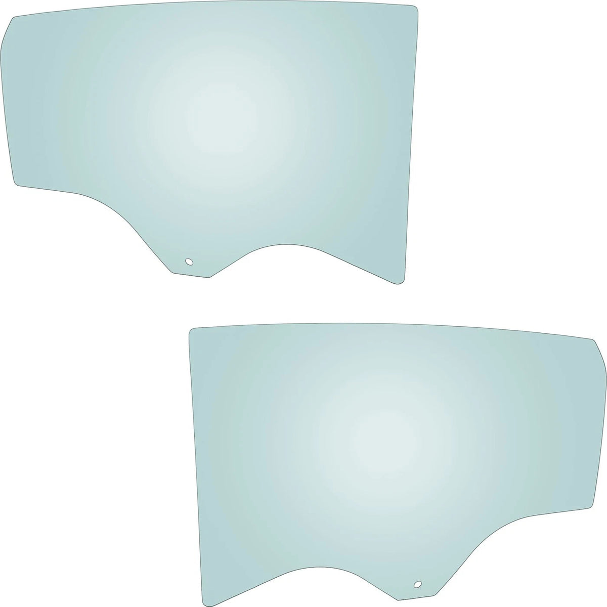 Pair Door Glasses for Chevy (Front Driver & Passenger Side)