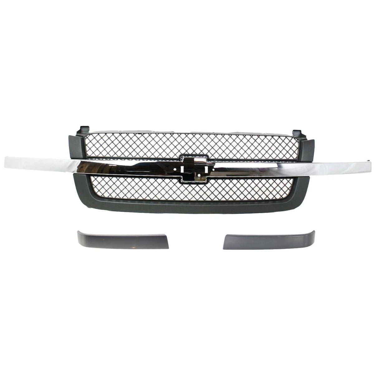 Grille Assembly Kit 3pc for Chevrolet Silverado 1500 (2003–2006)
