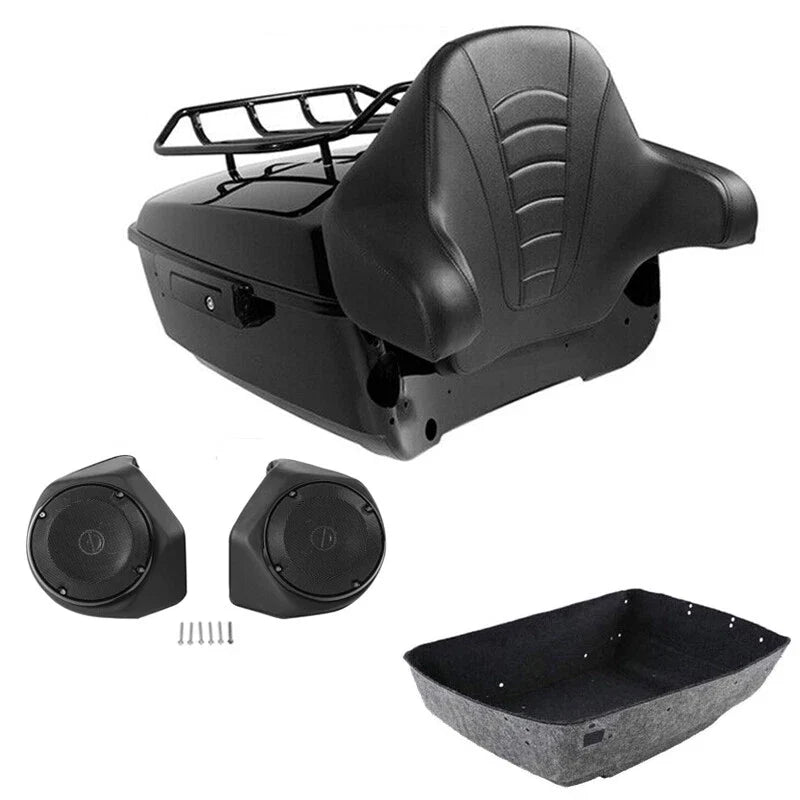 Backrest Speakers for Trunk Rack Harley Road King (2014-2026)