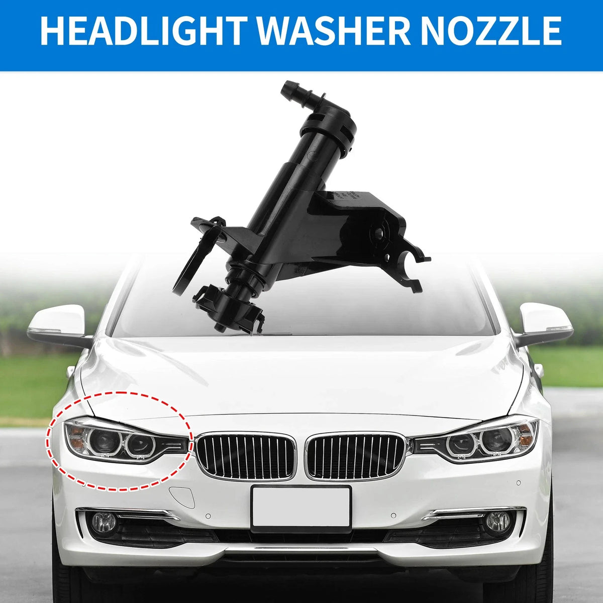 Front Right Headlight Washer Nozzle for Kia Ceed (2012–2017) No. 98672A2700