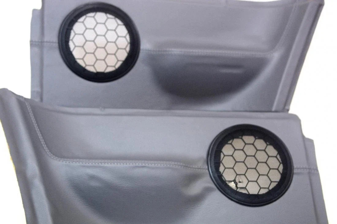 Rear Insert Door Panel for Volkswagen Beetle (1998–2010) Gray Leather Synthetic