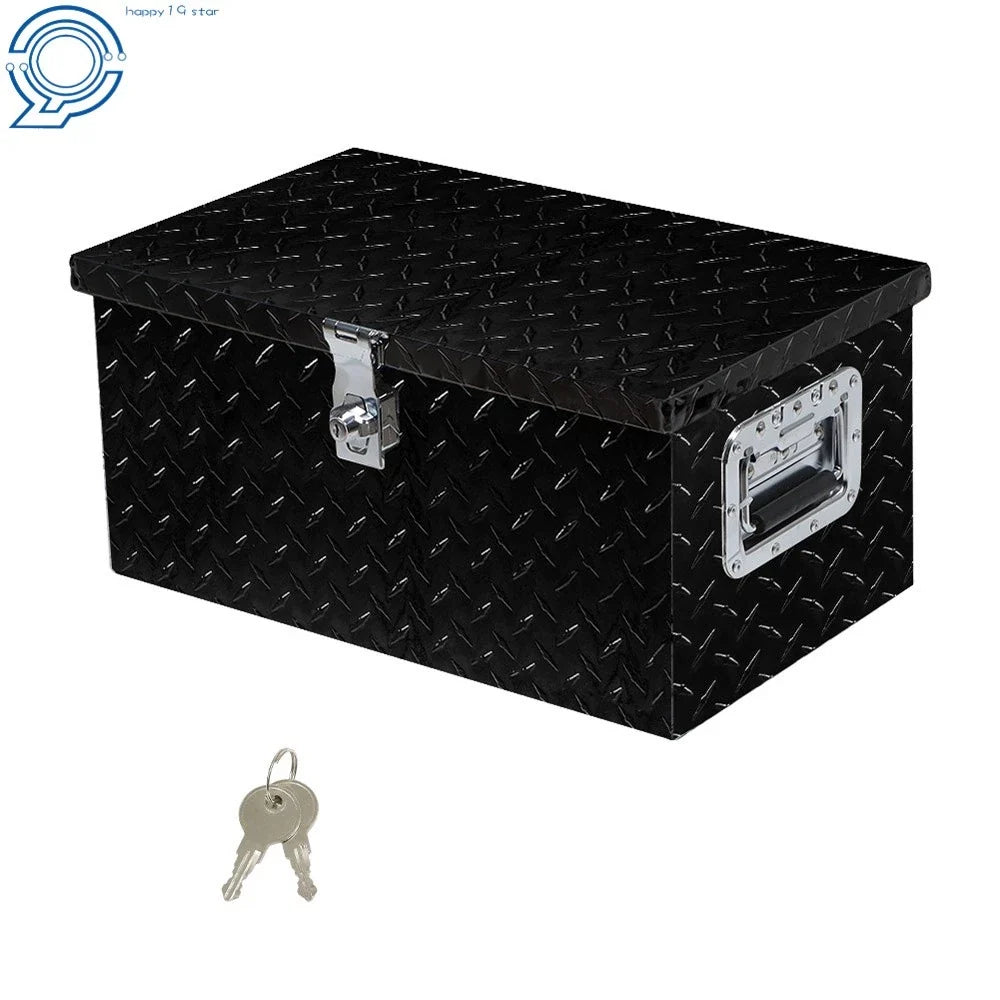 Aluminum Tool Box - Black for Truck Trailer Storage 20" x 12" x 9.5