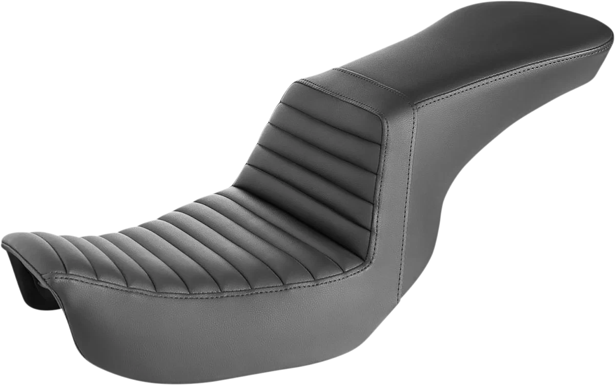 SADDLEMEN Step-Up Seat for Dyna (806-04-191) - Front Tuck-n-Roll - Black