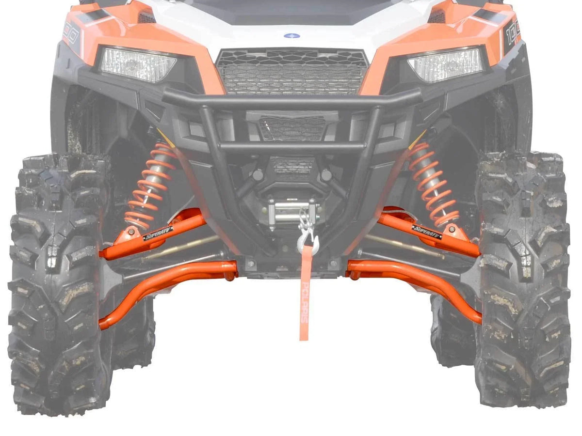 1.5" Offset High Clearance A-Arms in Orange for Polaris General 1000 2016