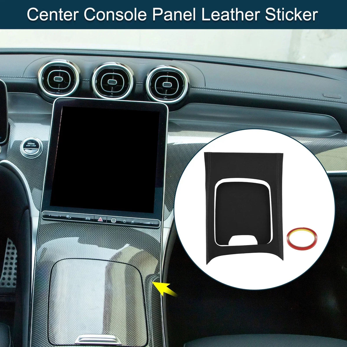 Center Console Panel Sticker for 2023-2024 GLC Class X254 Mercedes-Benz