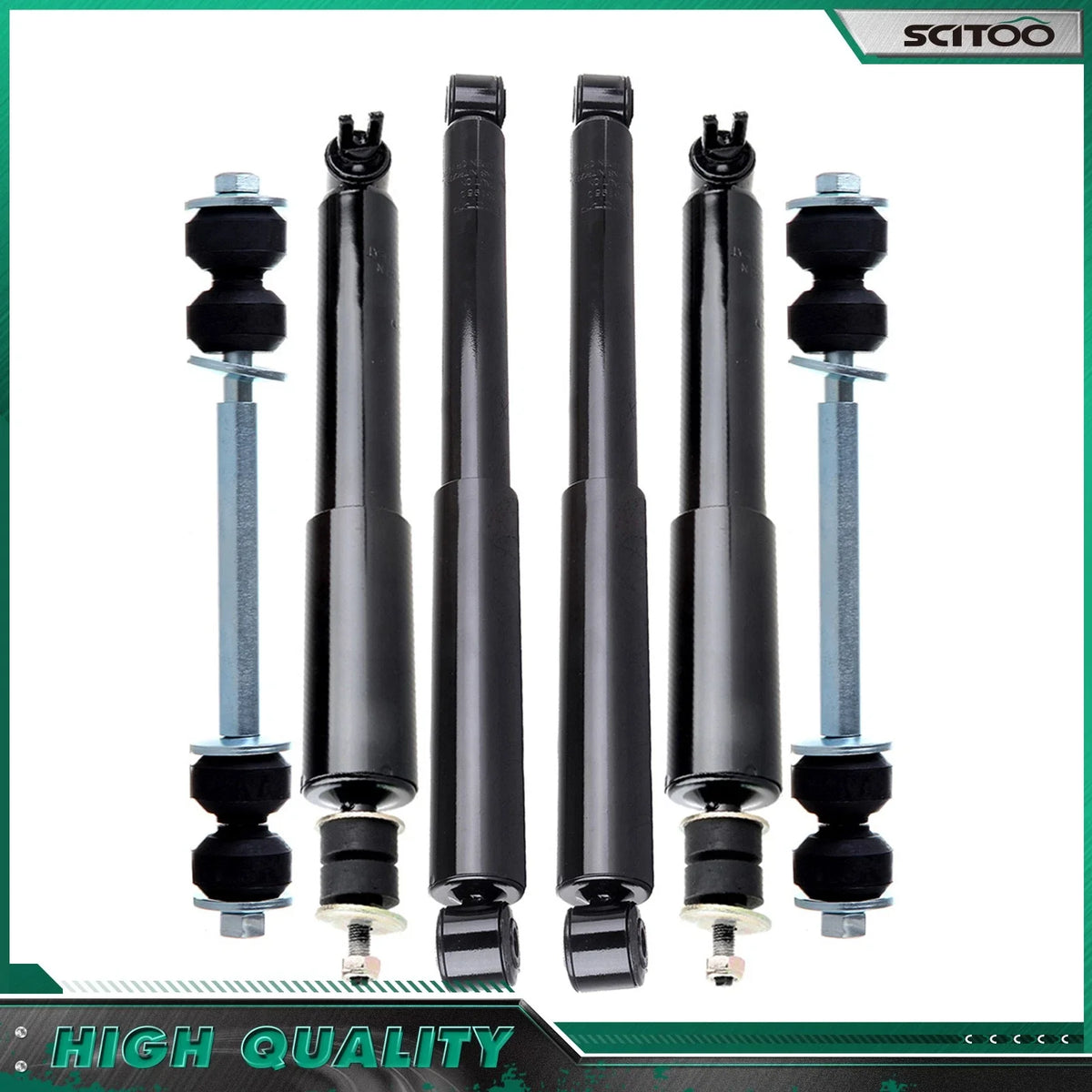 4-Piece Shock Absorber and Sway Bar Set for Chevy Silverado 1500 RWD