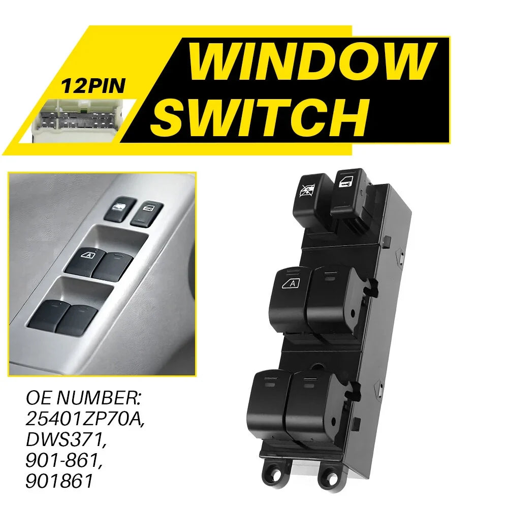 Power Window Switch Master Control for Nissan Frontier Crew Cab 2007-2017