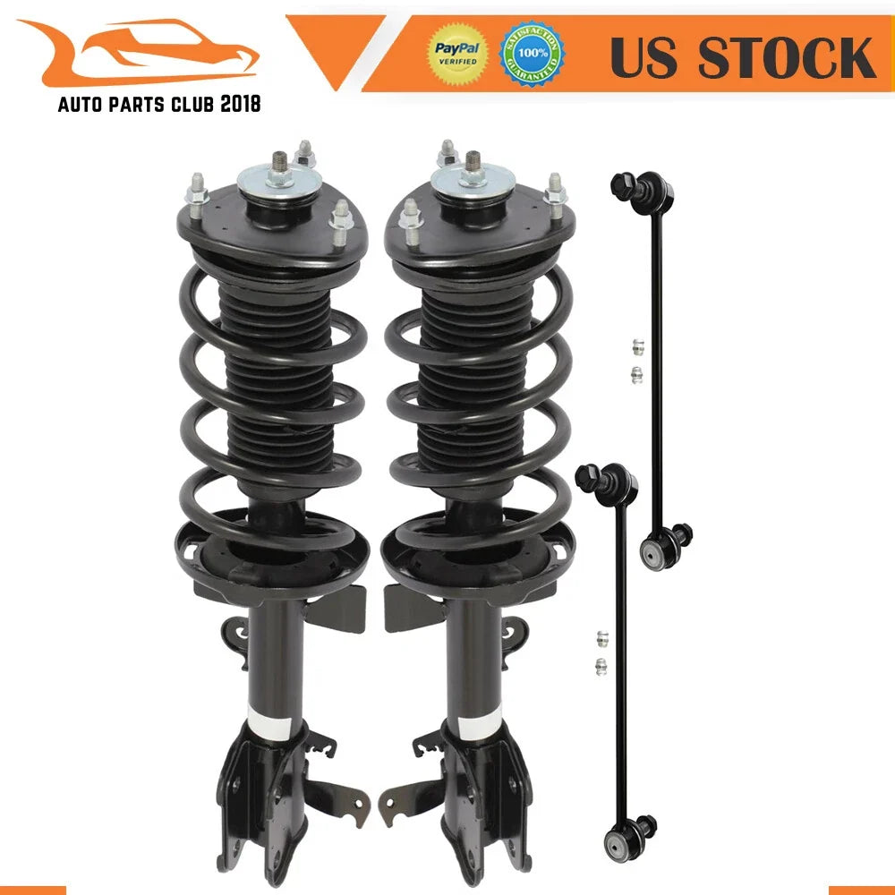 Front Struts with Coil Spring and Sway Bar End Links for Honda Odyssey (2011–2017)