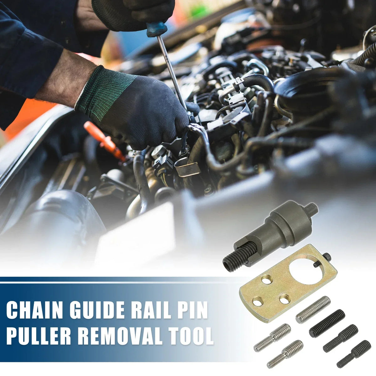 Chain Guide Rail Remover Tool for Mercedes Benz M102 M110 (1980-1990)