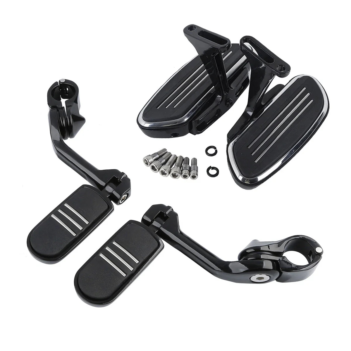 Highway Footpeg Pegs 1-1/4" & Passenger Floorboard for Harley Touring 1993-2024
