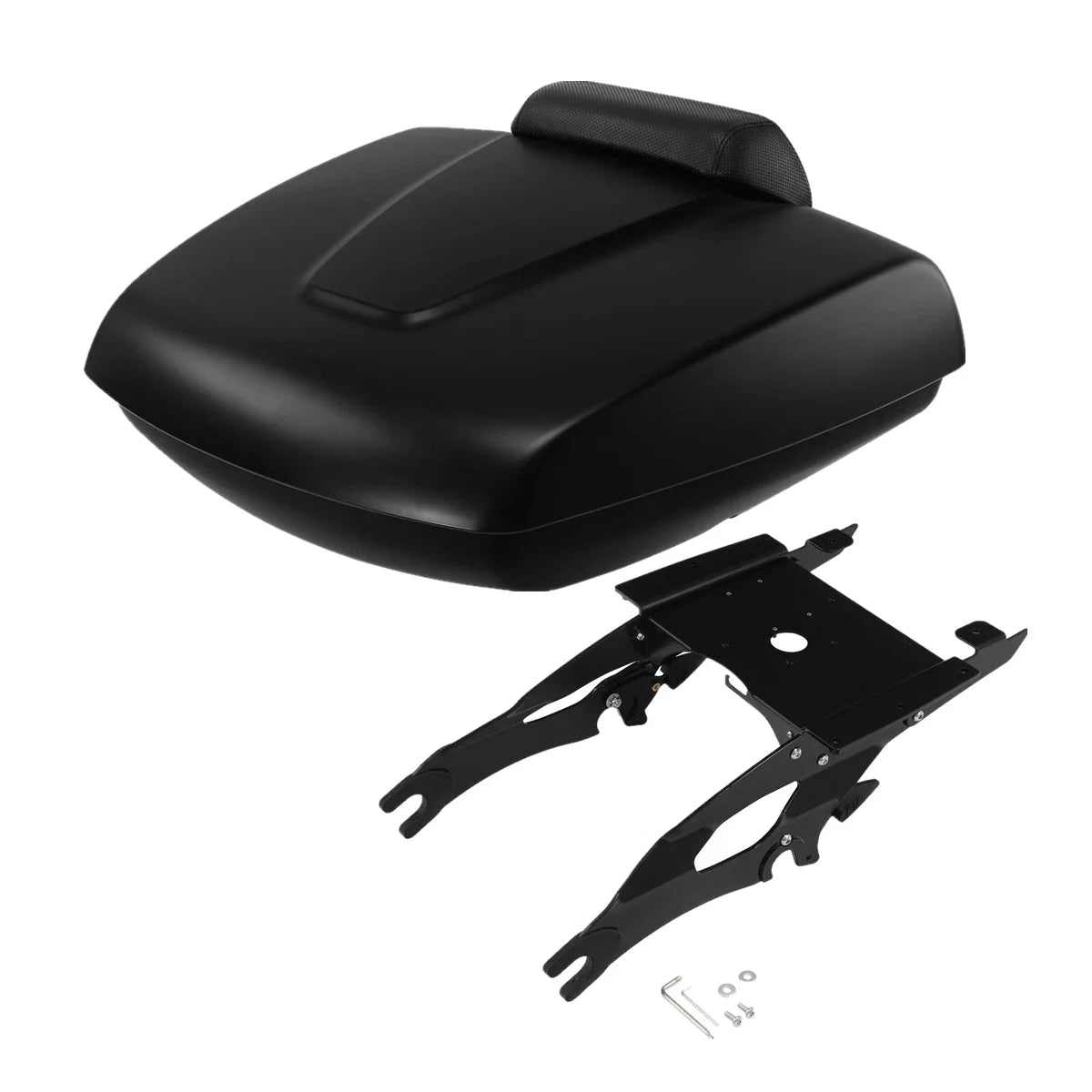 Trunk Backrest Mount Rack in Matte Black for Indian Chieftain 2014-2025