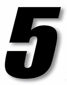 3X Number Plate Decal for One Industries Supercross Racing (7")