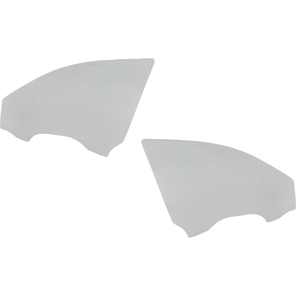 Set of 2 Door Glass for Front Driver & Passenger Side - Pontiac