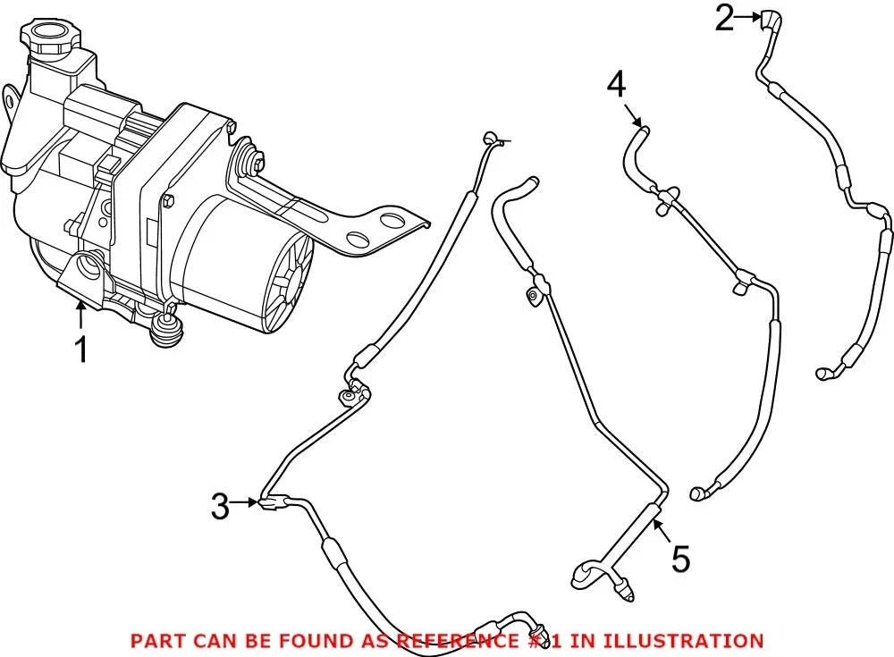 Power Steering Pump for Dodge Charger (OEM, 2006–2010)