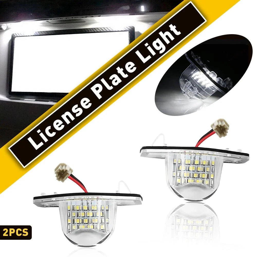 License Plate Lamp Light 6000K 18-SMD White LED for Honda Civic/Fit/Odyssey