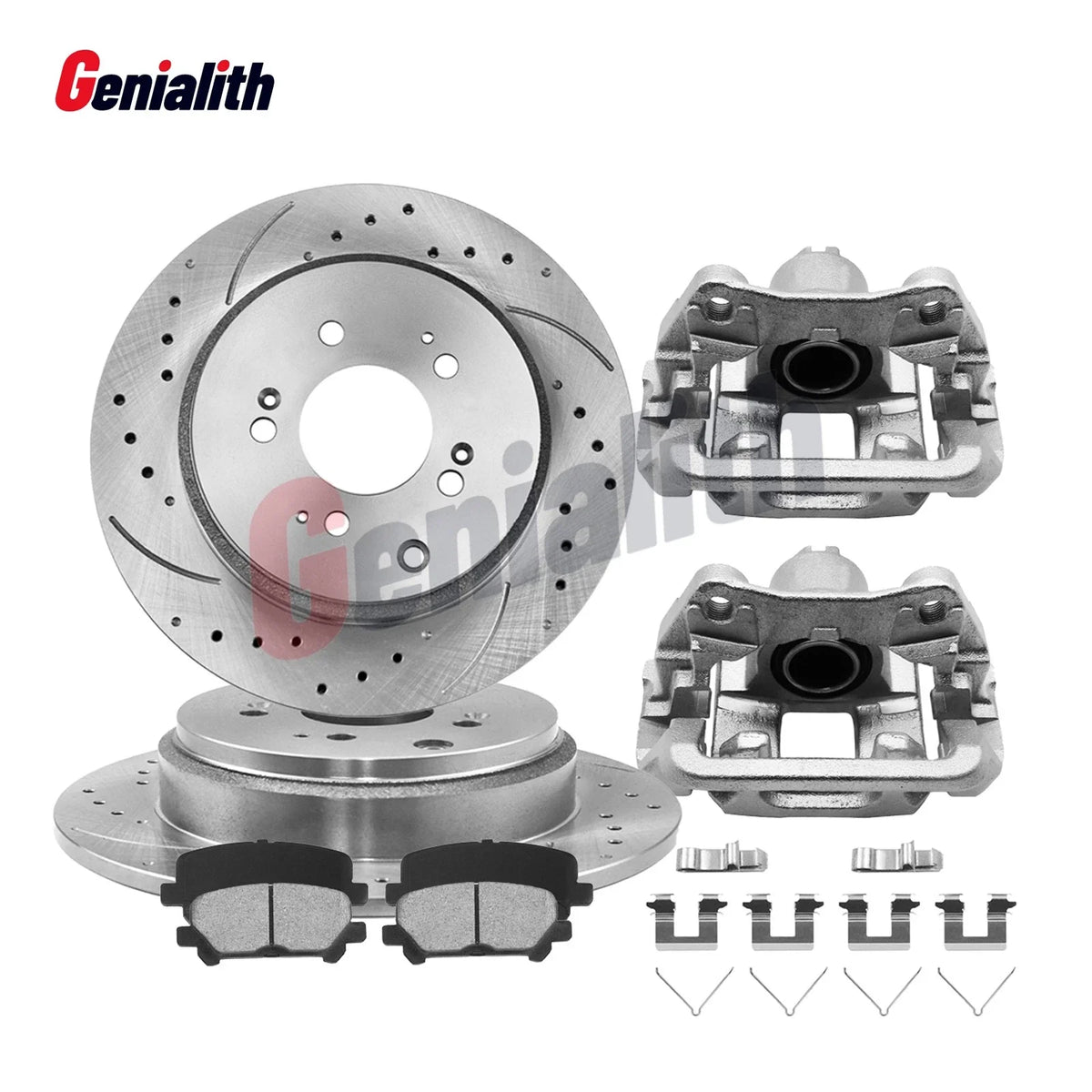 Drilled Brake Rotors Calipers Rear Kit for Honda Odyssey (2011–2017)