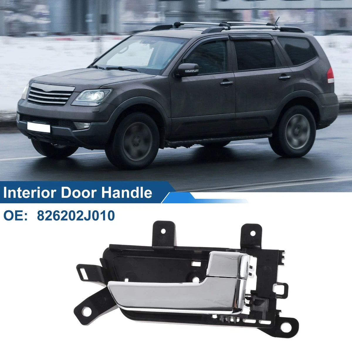 Front Driver Side Interior Door Handle for Kia Borrego (2007–2015) No. 826202J010