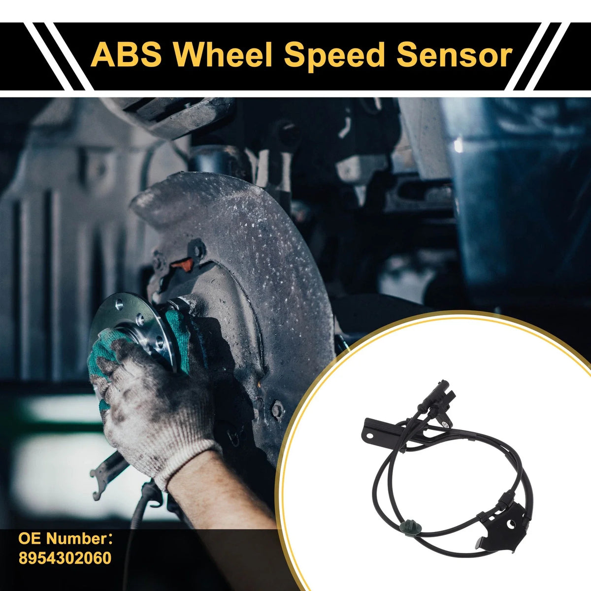 ABS Wheel Speed Sensor No. 8954302060 for Toyota Hilux (2015β2018) 1Pc Left Front