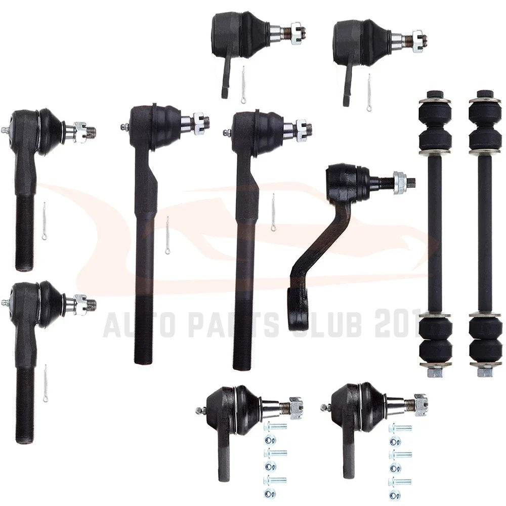 11Pcs Suspension Ball Joints, Sway Bar & Tie Rod for Dodge Ram 1500 2000-2001